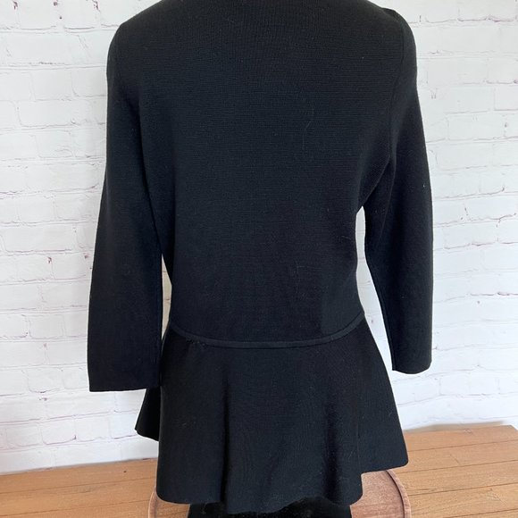 Boss - Black Fitted and Flared Sweater - Size Large  - Hugo Boss - Picture 8 of 12